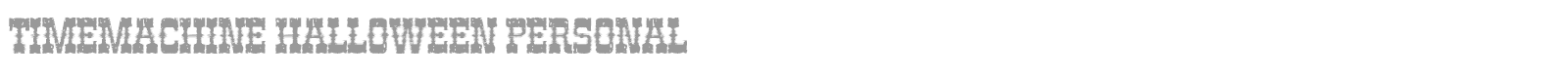 Timemachine Halloween font preview